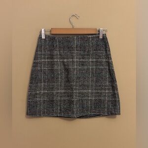 Parisian Works Black and White Checkered Mini Skirt